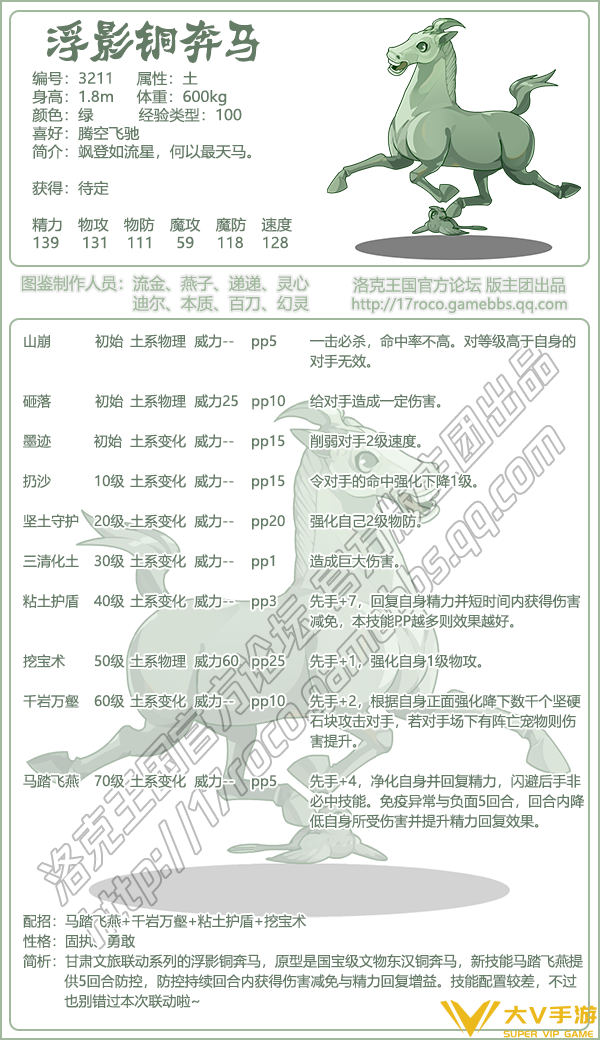 洛克王国浮影铜奔马技能搭配_浮影铜奔马技能怎样搭配