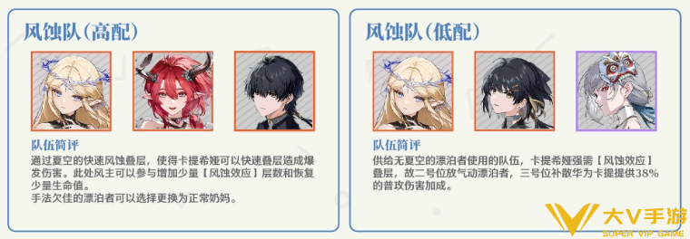 鸣潮卡提希娅阵容搭配介绍