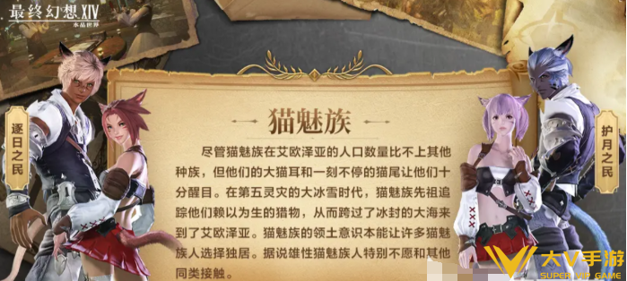最终幻想14水晶世界初始种族选择介绍2