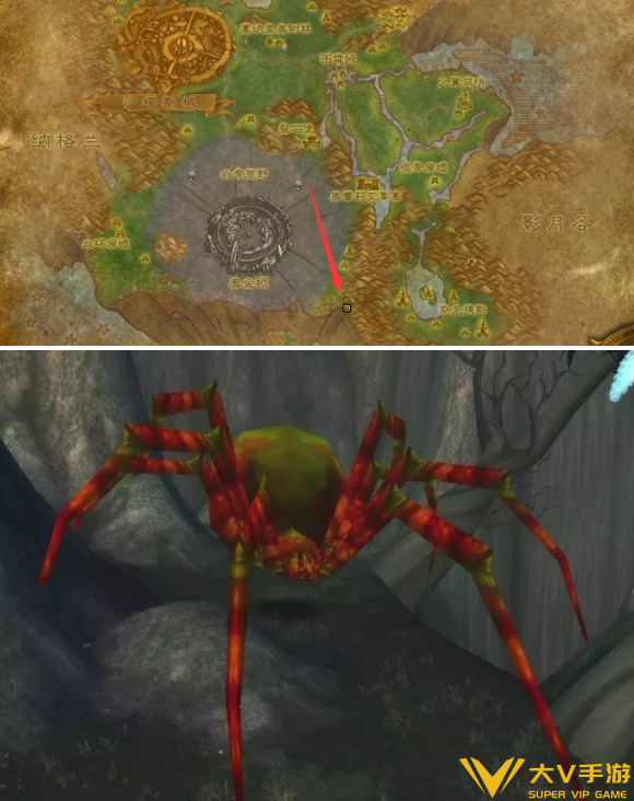 魔兽世界泰罗卡森林蜘蛛宝宝位置介绍1
