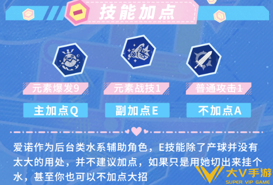 原神爱诺天赋加点优先级介绍
