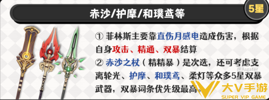 原神菲林斯武器选择介绍2