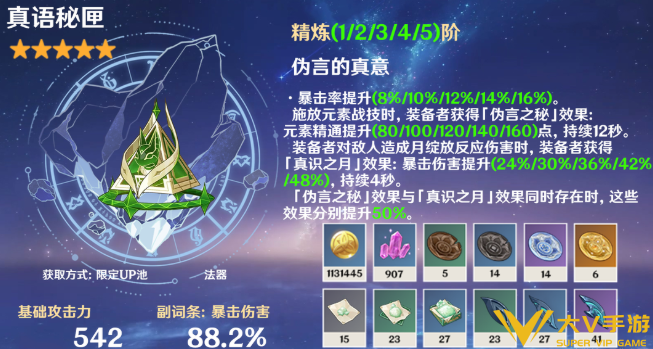 原神奈芙尔武器选择介绍1