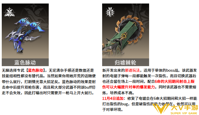 二重螺旋琳恩武器选择介绍2