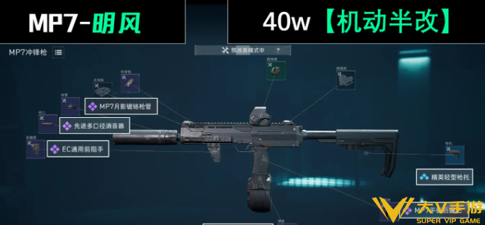 三角洲行动MP7冲锋枪配件改装方案3 三角洲行动MP7冲锋枪配件改装方案3
