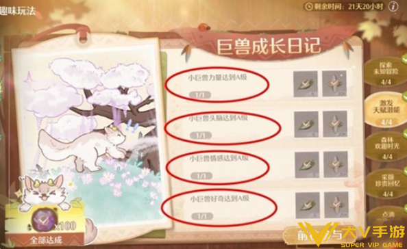 无限暖暖巨兽养成日记快速完成技巧2