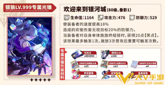 崩坏星穹铁道银狼LV999光锥搭配介绍1