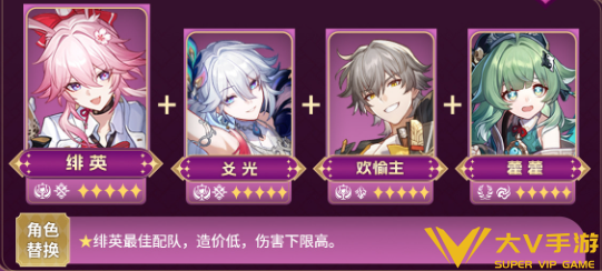 崩坏星穹铁道绯英阵容搭配介绍1