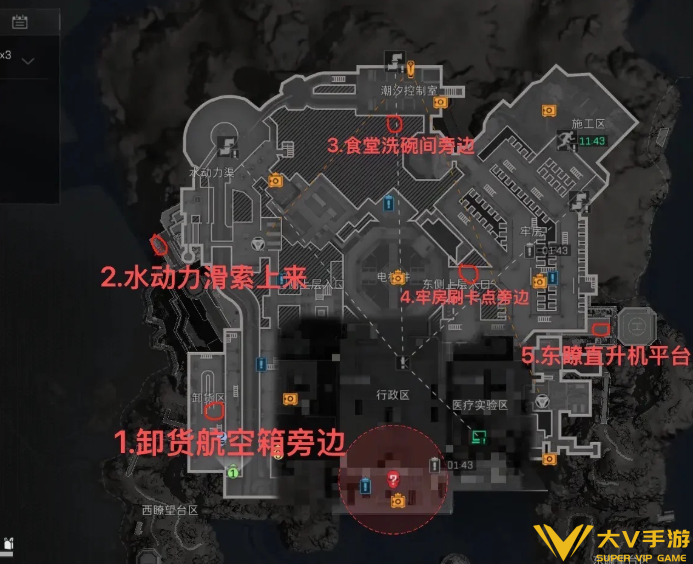 三角洲行动潮汐监狱足球刷新点位介绍 三角洲行动潮汐监狱足球刷新点位介绍