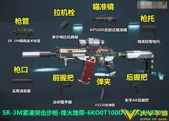 三角洲行动SR-3M配件改装方案分享1 三角洲行动SR-3M配件改装方案分享1