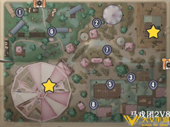 蛋仔派对惊魂马戏团地图点位介绍8