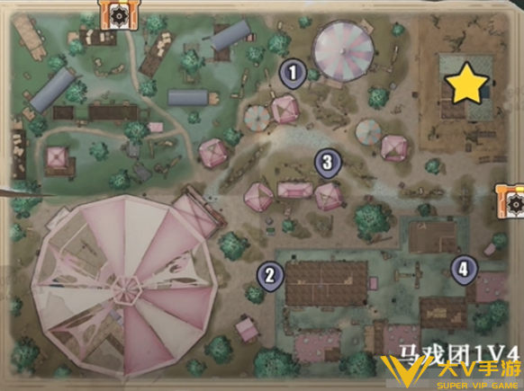 蛋仔派对惊魂马戏团地图点位介绍3