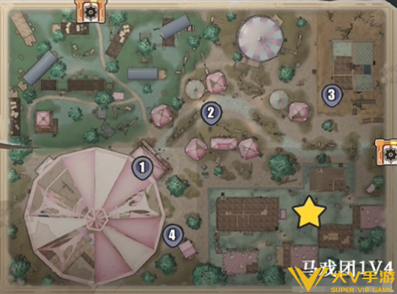 蛋仔派对惊魂马戏团地图点位介绍6