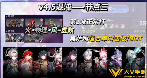 崩坏星穹铁道4.5混沌回忆满星阵容介绍4