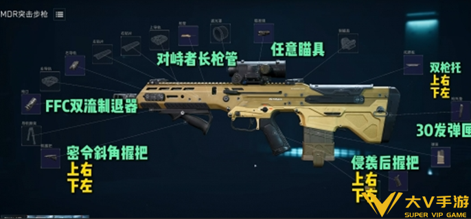 三角洲行动金枪客MDR改枪码分享2