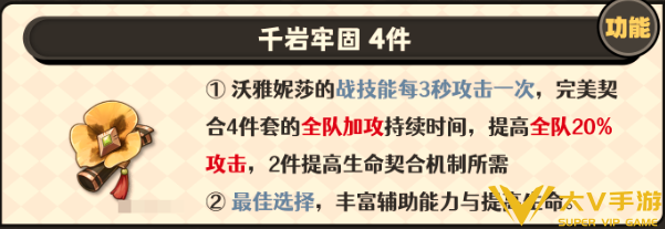 原神沃雅妮莎圣遗物搭配及词条介绍1 原神沃雅妮莎圣遗物搭配及词条介绍1